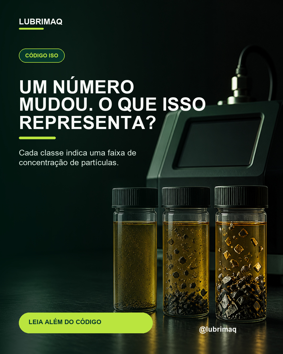 Código ISO 4406 para limpeza do óleo